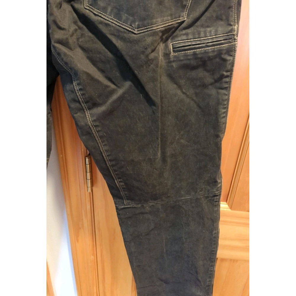 Kuhl Pants Mens 34 x 32 Black Washed Distressed Outdoor Rugged‎ Jeans - Picture 10 of 15